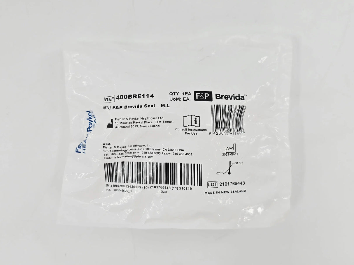 Fisher & Paykel 400BRE114 Brevida Nasal Pillow Mask AirPillow Seal M-L Fisher & Paykel