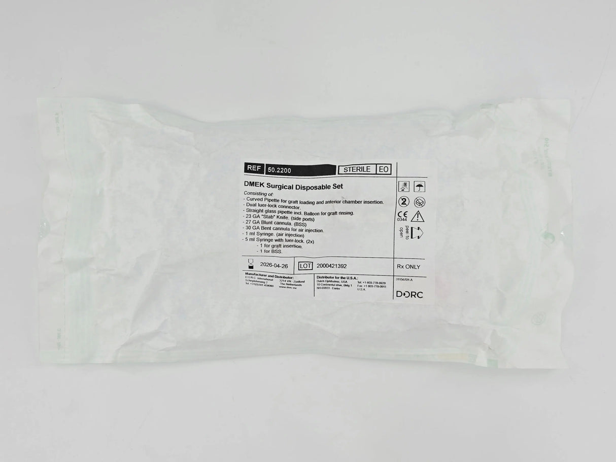 DORC 50.2200 DMEK Surgical Disposable Set Donor Cornea Delivery DORC