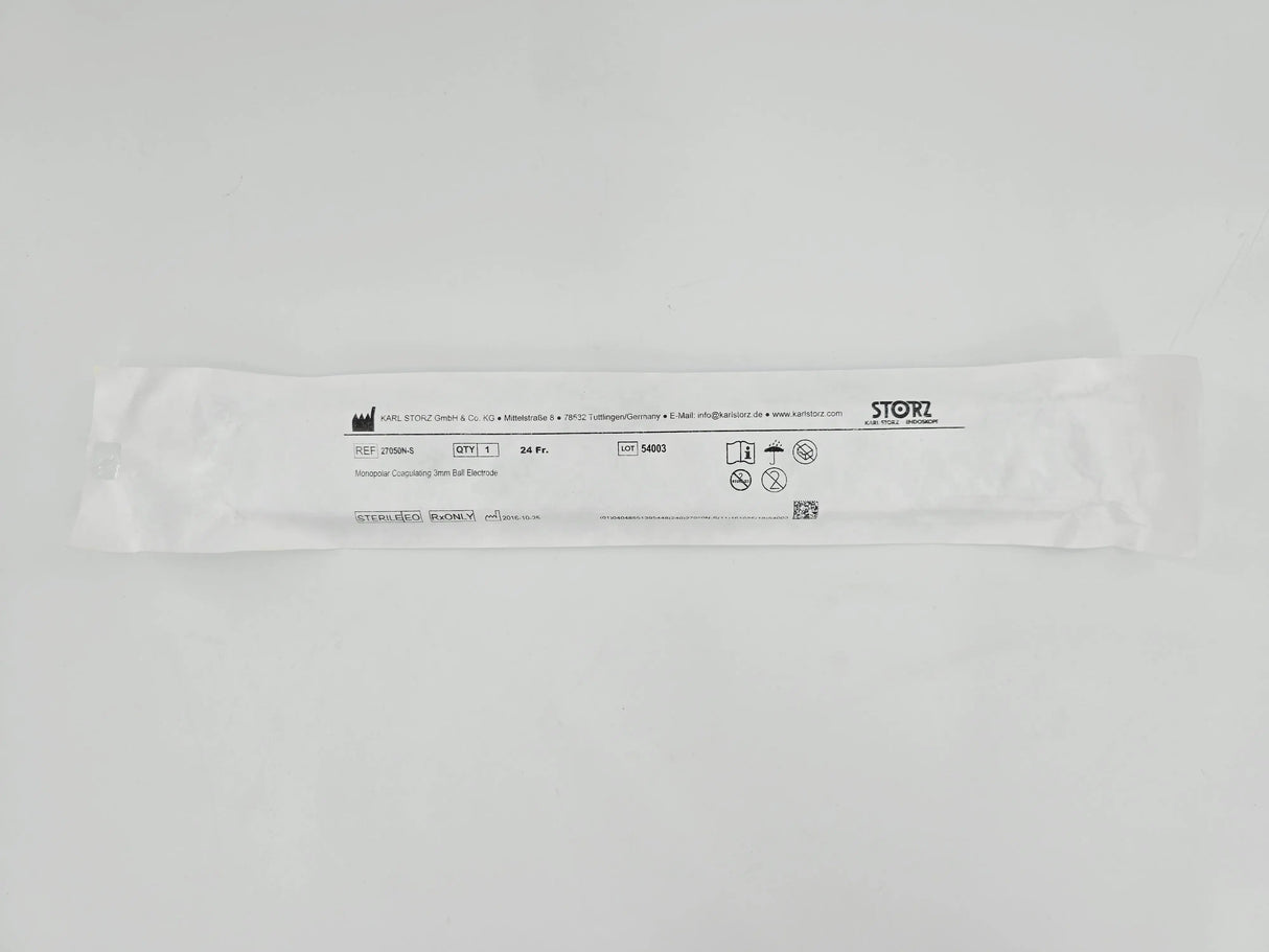 Karl Storz 27050N-S Monopolar Coagulating 3mm Ball Electrode 24 Fr. Karl Storz