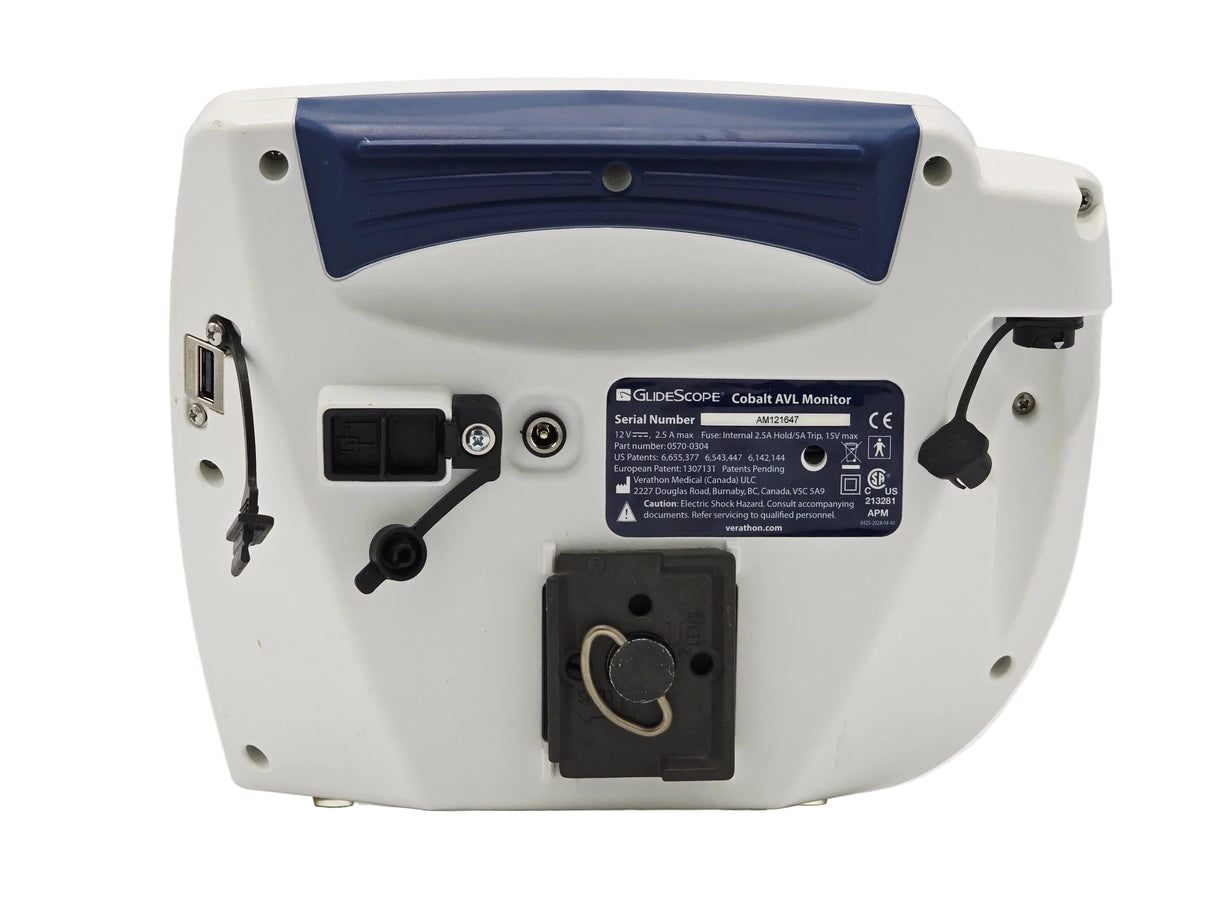 Verathon GlideScope 0570-0304 Cobalt AVL Monitor Video Laryngoscope Display Verathon