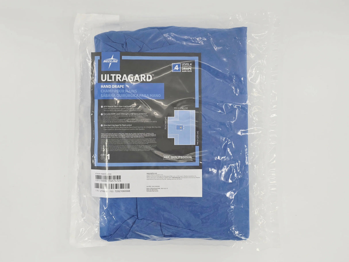 Medline DYNJP8005UG ULTRAGARD Hand Drape Level 4 Surgical Drape Medline