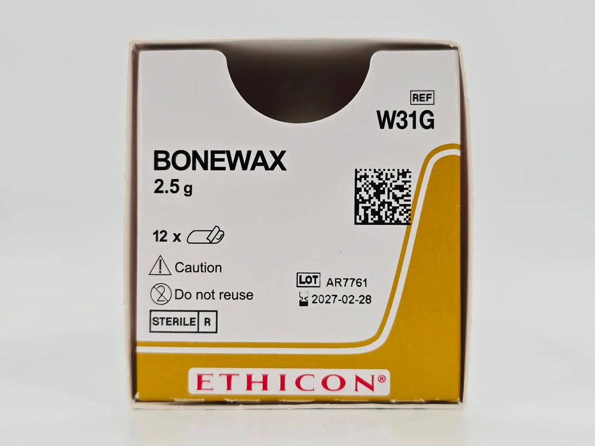 Ethicon W31G Bone Wax 2.5 Grams BX/12 FULL OPEN BOX Ethicon