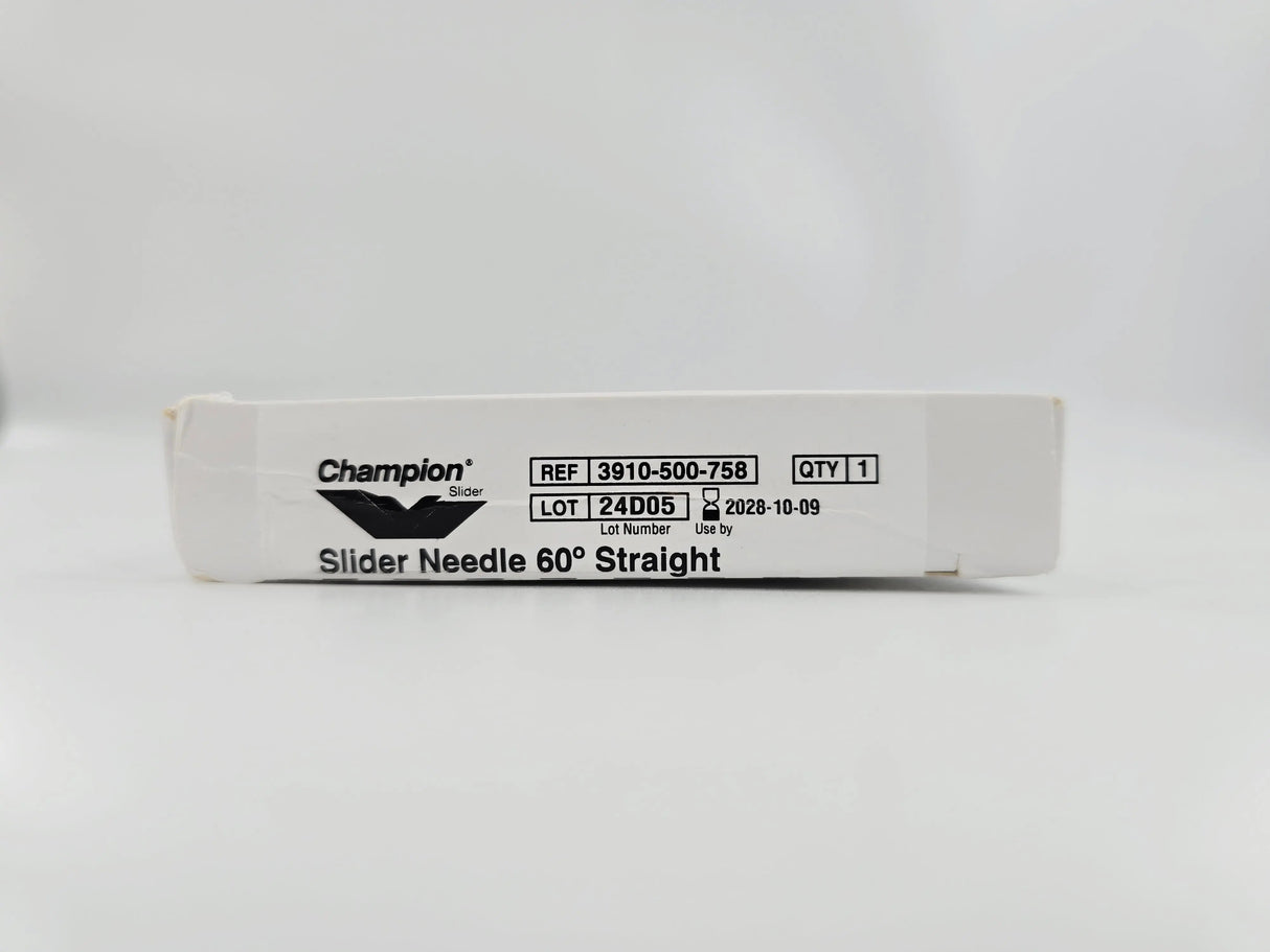 Stryker 3910-500-758 Champion Slider Needle 60° Straight 1/EA Stryker