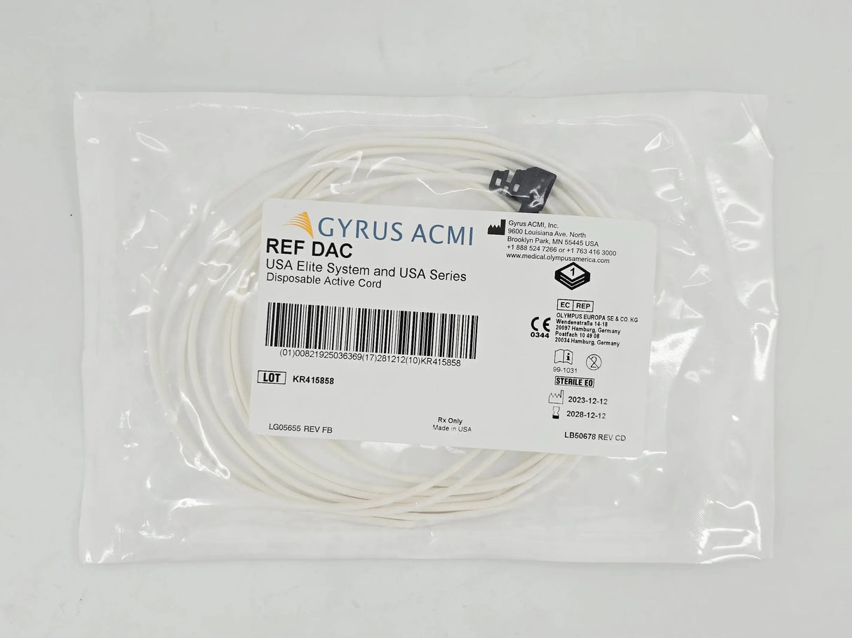 Gyrus ACMI DAC USA Elite System and USA Series Disposable Active Cord BX/12 Gyrus ACMI