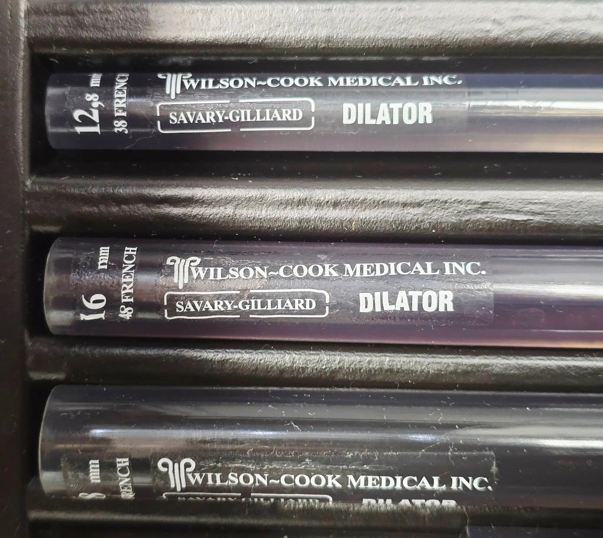 Cook Medical SGD-70-2 Savary Gilliard Piece Dilator Set of 9 w/ Case Cook Medical