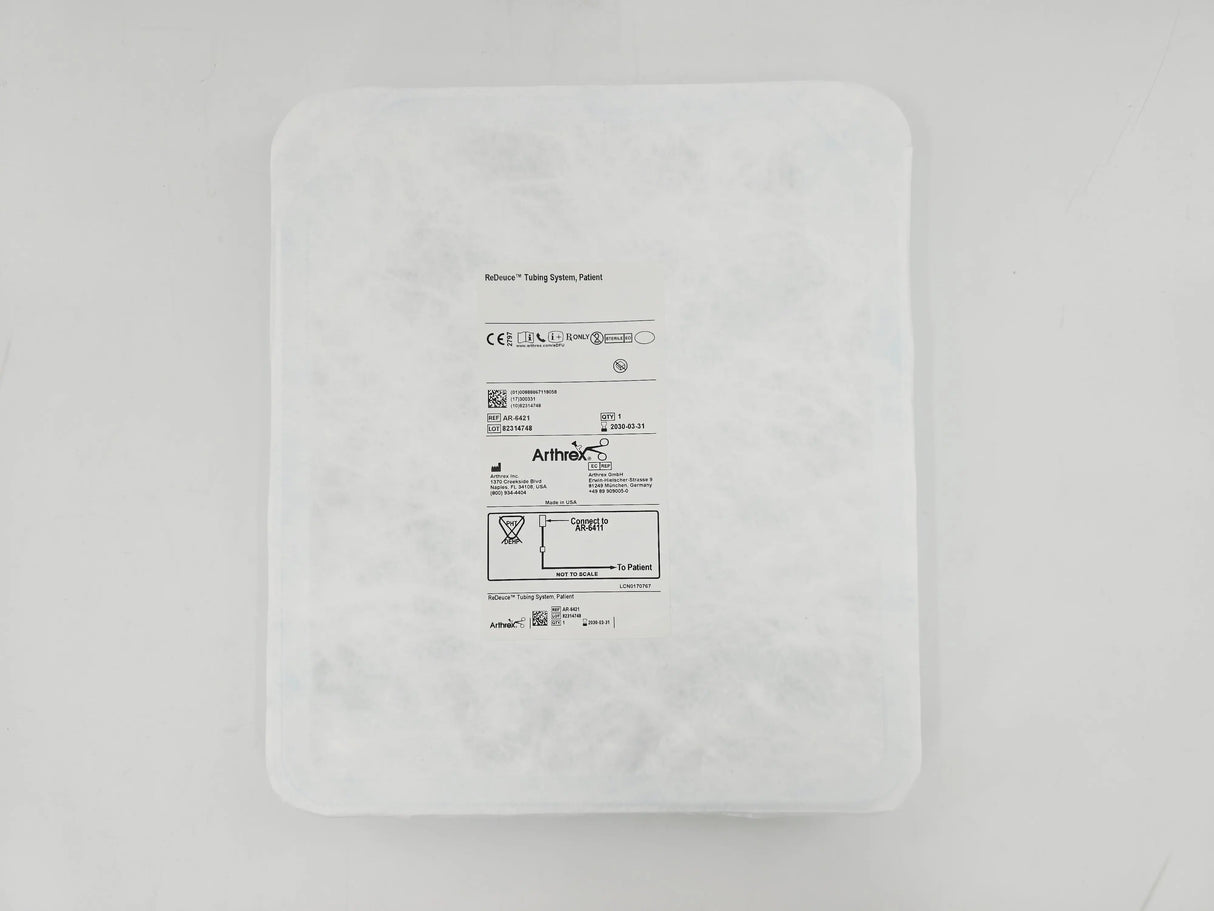 Arthrex AR-6421 ReDeuce Patient Tubing w/ Connector 8' Long 1/EA Arthrex