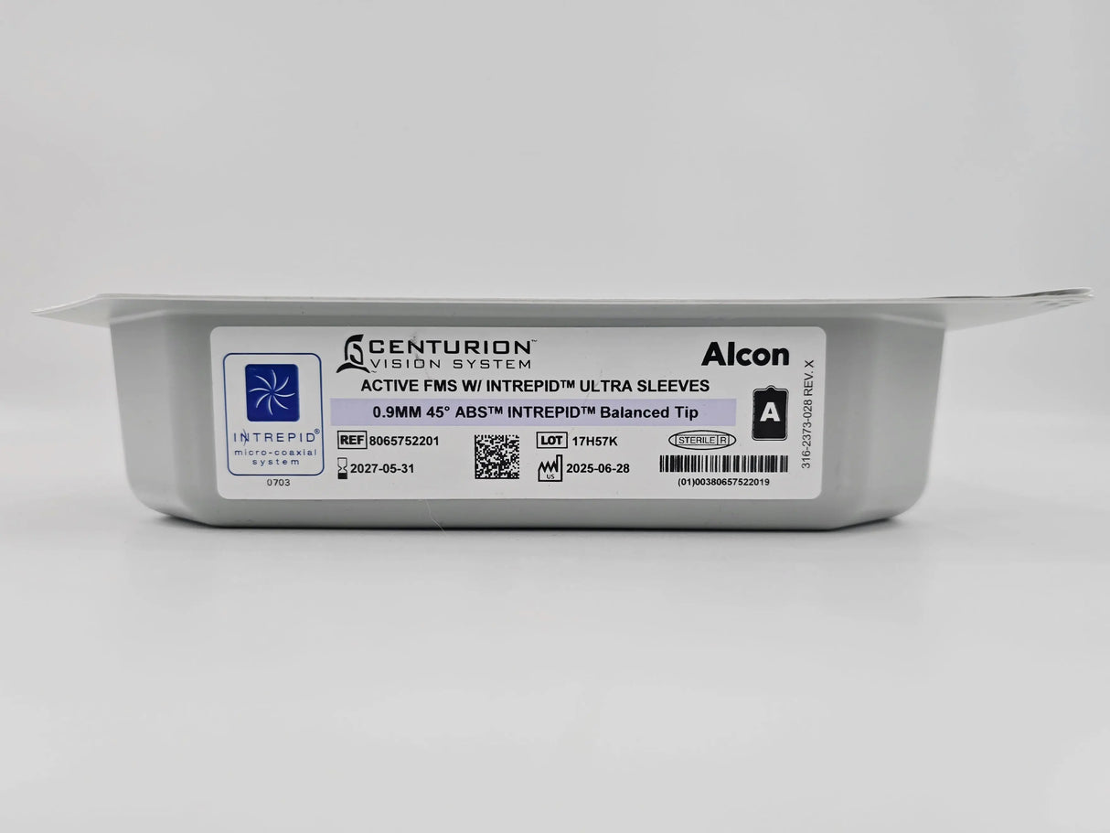 Alcon 8065752201 Centurion Vision System Active FMS Pack w/ INTREPID Ultra Sleeves 0.9mm 45° Balanced Tip 1/EA Alcon