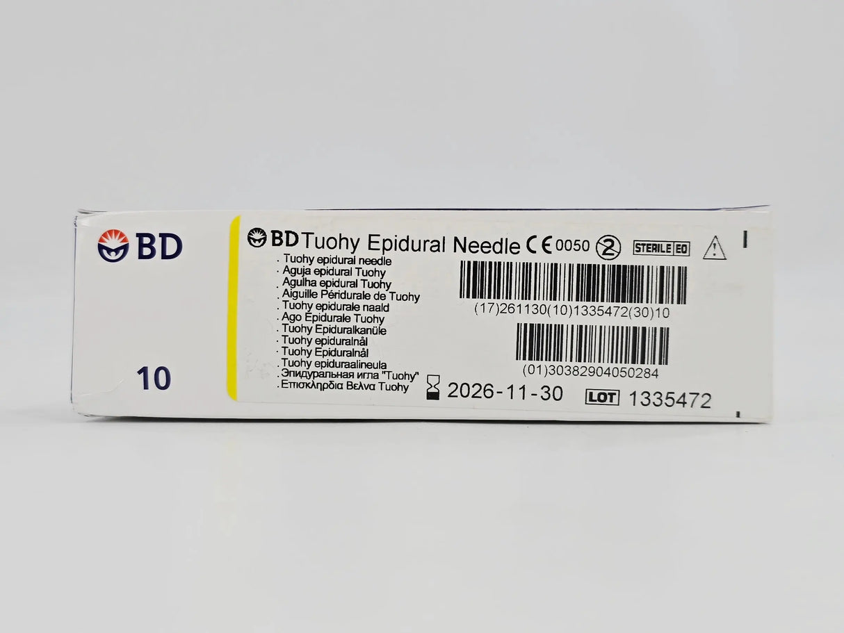 BD 405028 Tuohy Epidural Needle 20G x 3.5" BX/10 BD