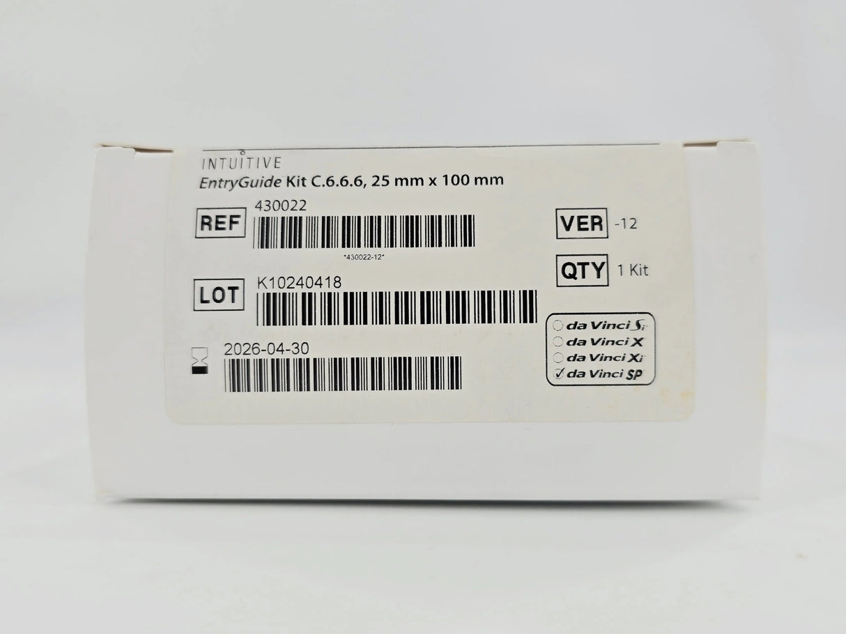 Intuitive Surgical 430022 da Vinci SP EntryGuide Kit C.6.6.6, 25mm x 100mm 1/EA Intuitive Surgical