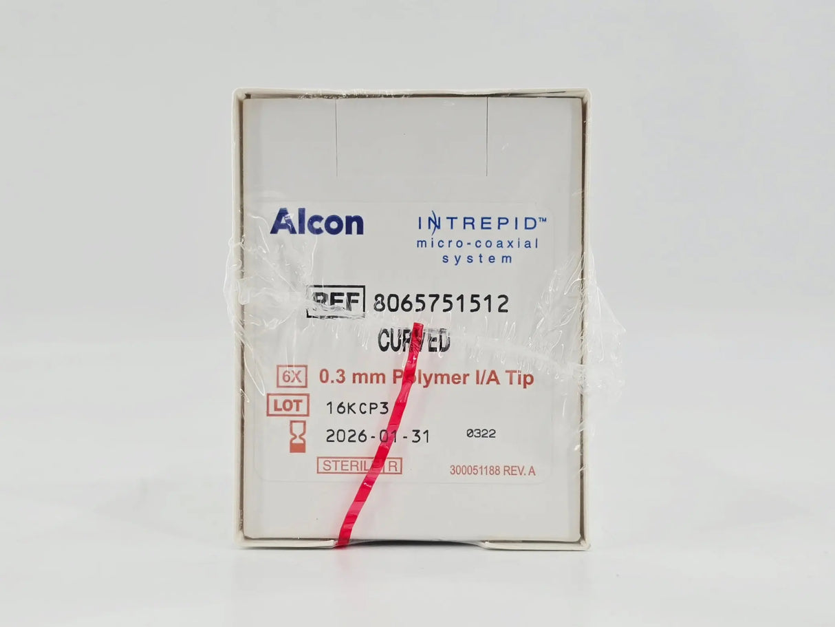 Alcon 8065751512 Intrepid Micro-Coaxial System 0.3mm Polymer I/A Irrigation and Aspiration Tip Curved BX/6 Alcon