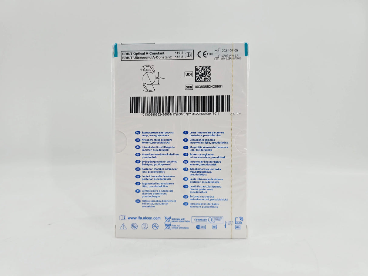 Alcon DAT315.135 AcrySof IQ Vivity Toric UV Absorbing Extended Vision IOL +13.5 D Size D 1/EA Alcon