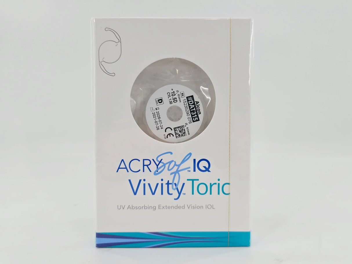 Alcon DAT315.105 AcrySof IQ Vivity Toric UV Absorbing Extended Vision IOL +10.5 D Size D 1/EA Alcon