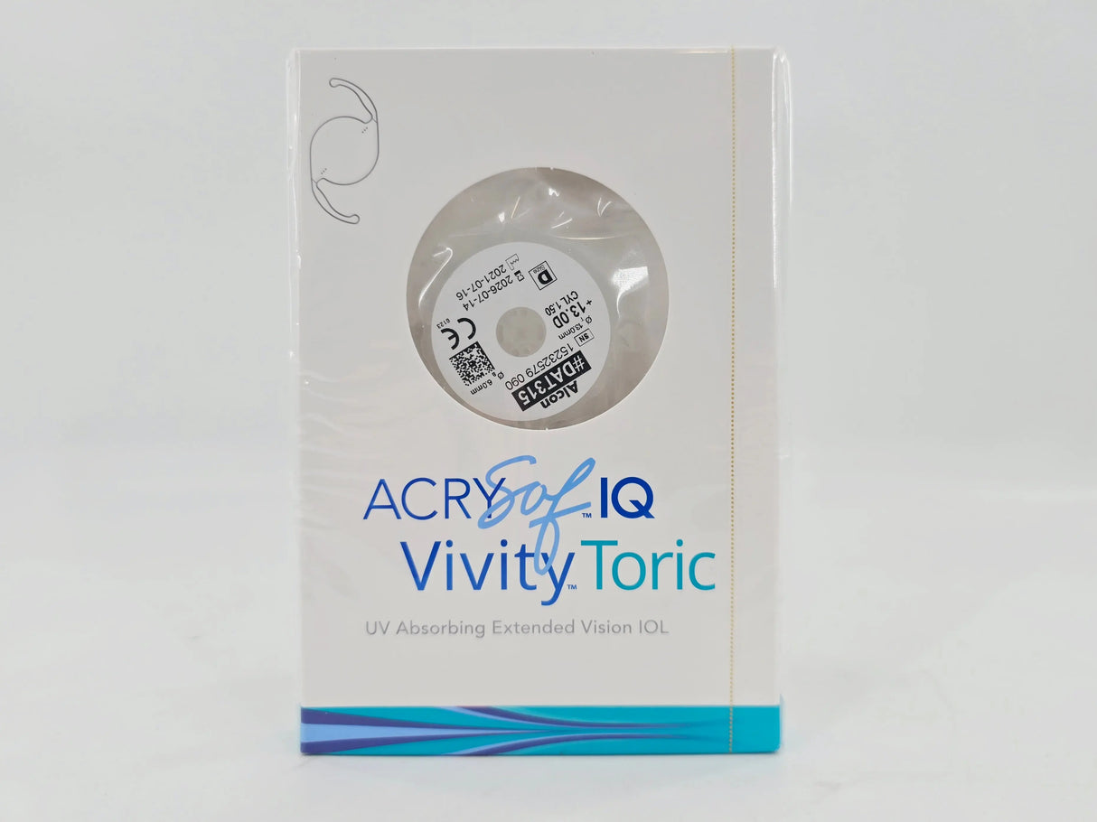 Alcon DAT315.130 AcrySof IQ Vivity Toric UV Absorbing Extended Vision IOL +13.0 D Size D 1/EA Alcon