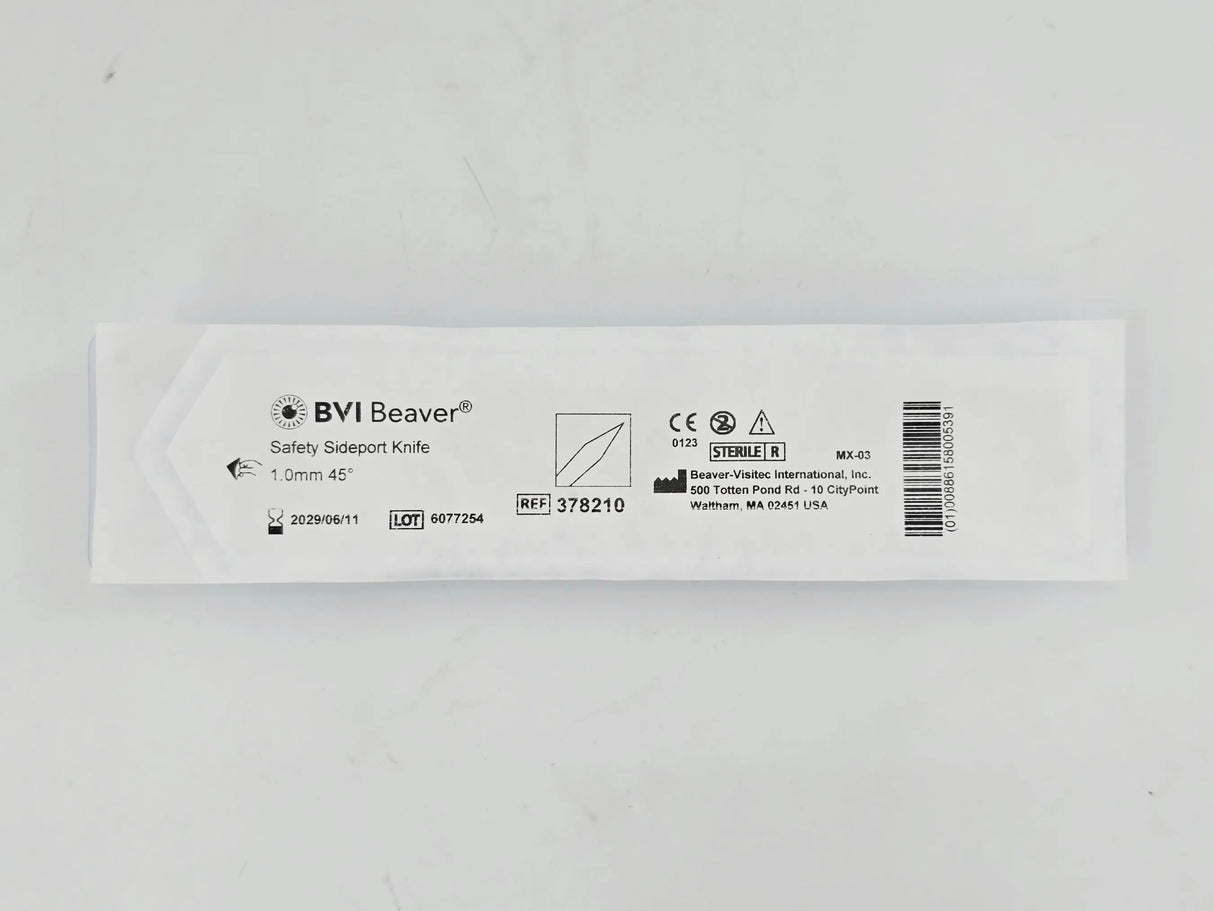 BVI Beaver 378210 Safety Sideport Knife 1.0mm Sideport Angled 45° 1/EA BVI