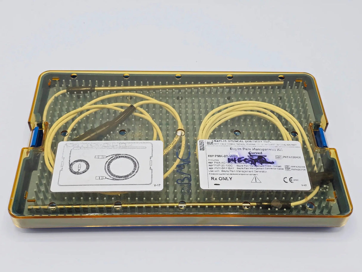 Avanos PMP-145-C-N Curved RF Probes (2-Pack) with Case & Inner Liner Set Primis Medical