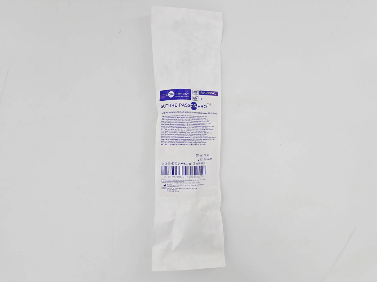 Symmetry Surgical RSG-18F-XL Suture PassOR PRO 180mm w/ Two Bariatric Length Guides BX/10 Symmetry Surgical