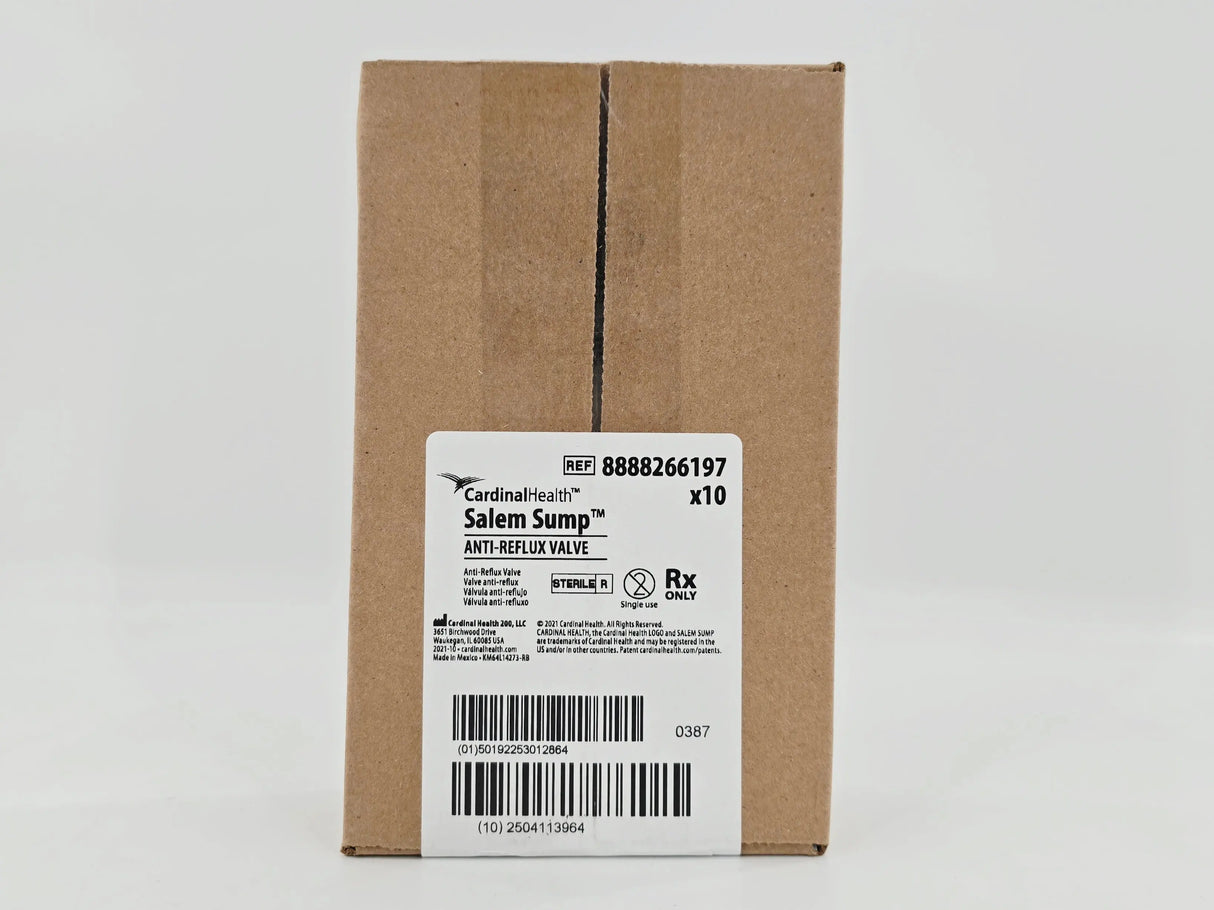 Cardinal Health 8888266197 Salem Sump Anti-Reflux Valve CS/10 Cardinal Health