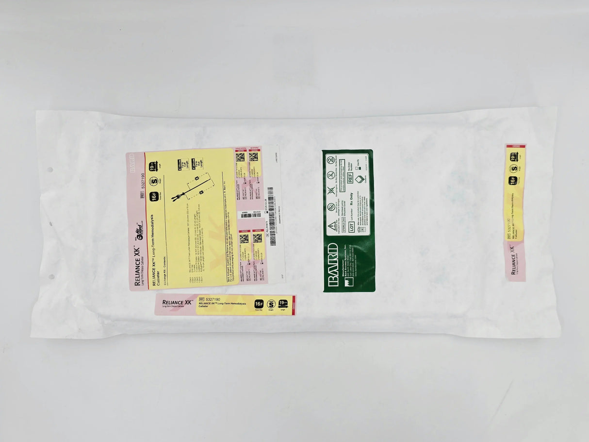 Bard 5327190 Reliance XK Long-Term Hemodialysis Catheters Exchange Kit 1/EA Bard