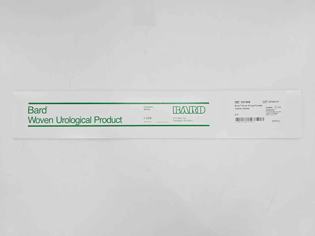 Bard 021508 Woven Phillips Follower Urethral Catheter 8 Fr. 1/EA Bard