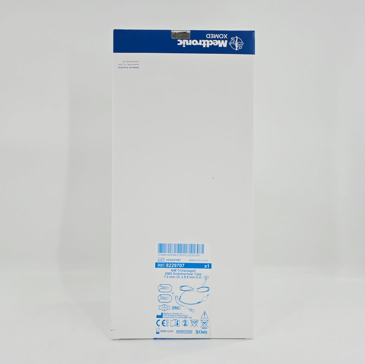 Medtronic 8229707 NIM TriVantage EMG Endotracheal Tube 7.0mm I.D. x 9.5mm O.D. 1/EA
