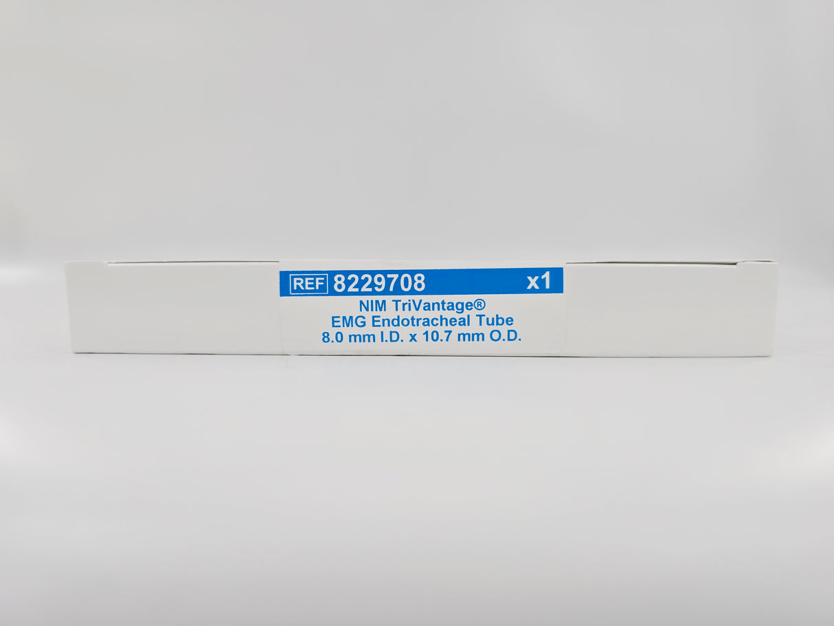 Medtronic 8229708 NIM TriVantage EMG Endotracheal Tube 8.0mm I.D. x 10.7mm O.D. 1/EA