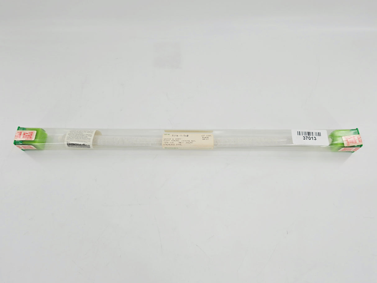Howmedica 3516-1-540 Grosse-Kempf Right Femoral Locking Nail 15mm x 40cm 1/EA