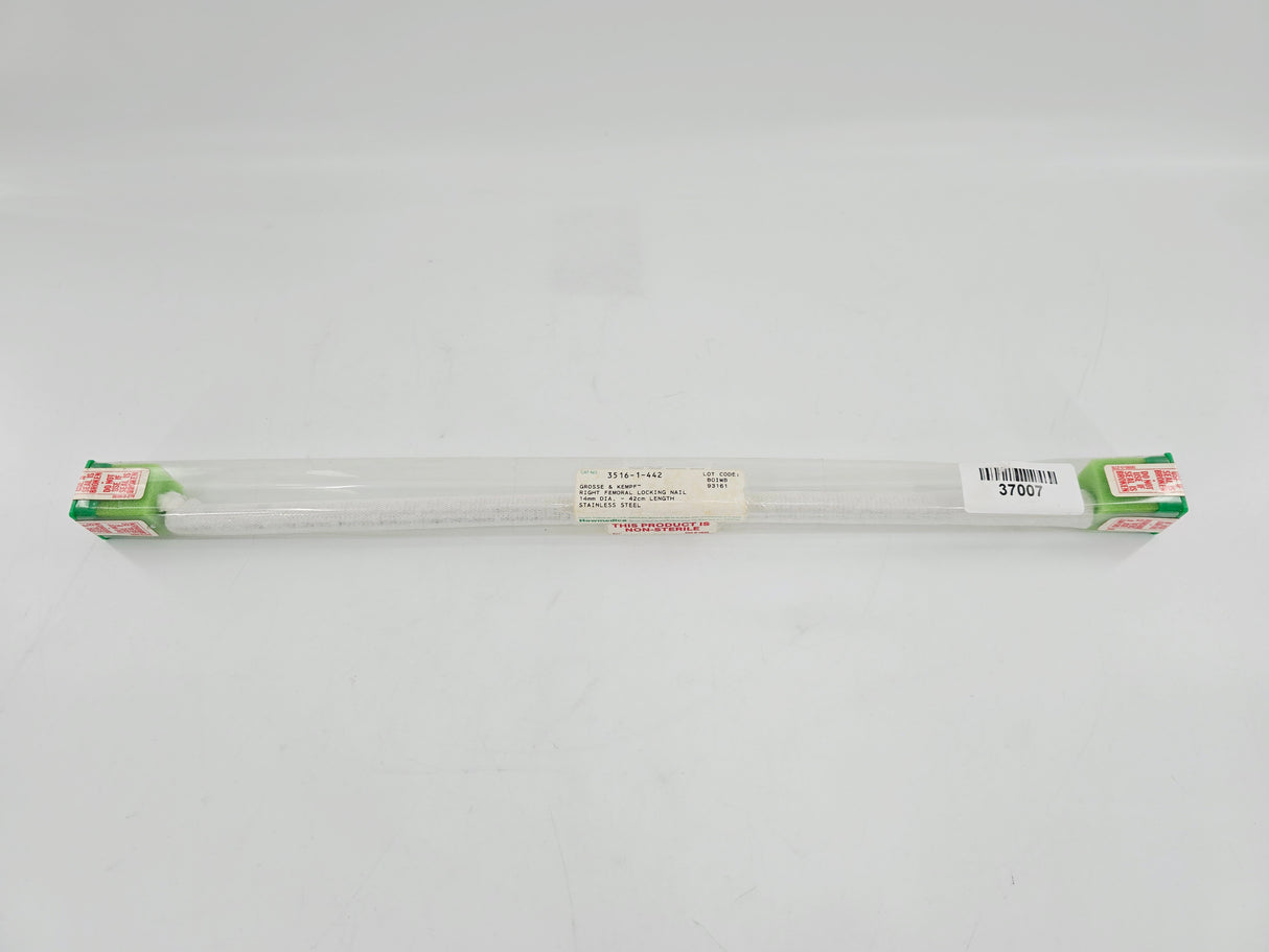 Howmedica 3516-1-442 Grosse-Kempf Right Femoral Locking Nail 14mm x 42cm 1/EA