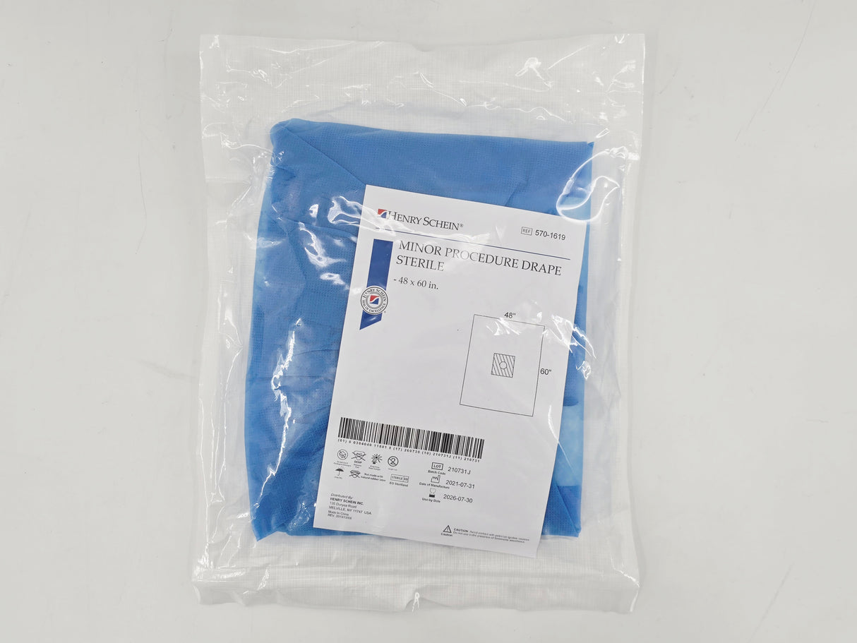 Henry Schein 570-1619 Minor Procedure Drape Sterile 48" x 60" 1/EA