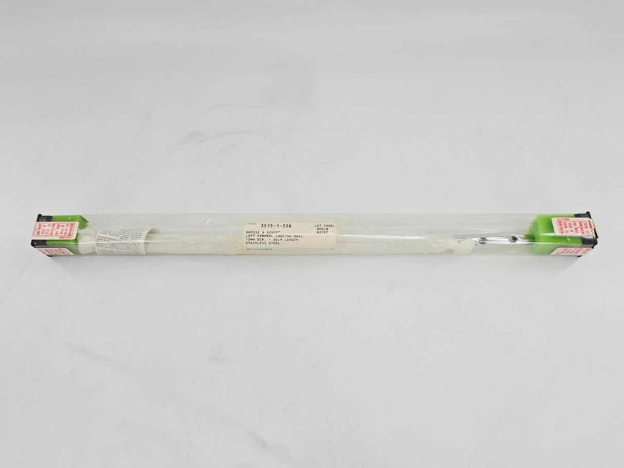 Howmedica 3515-1-338 Grosse & Kempf Left Femoral Locking Nail 13mm x 38cm 1/EA Howmedica