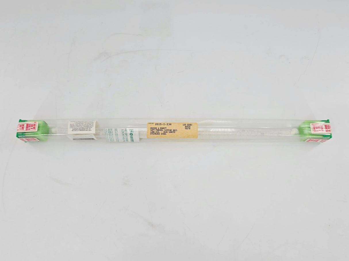Howmedica 3515-1-236 Grosse & Kempf Left Femoral Locking Nail 12mm x 36cm 1/EA Howmedica