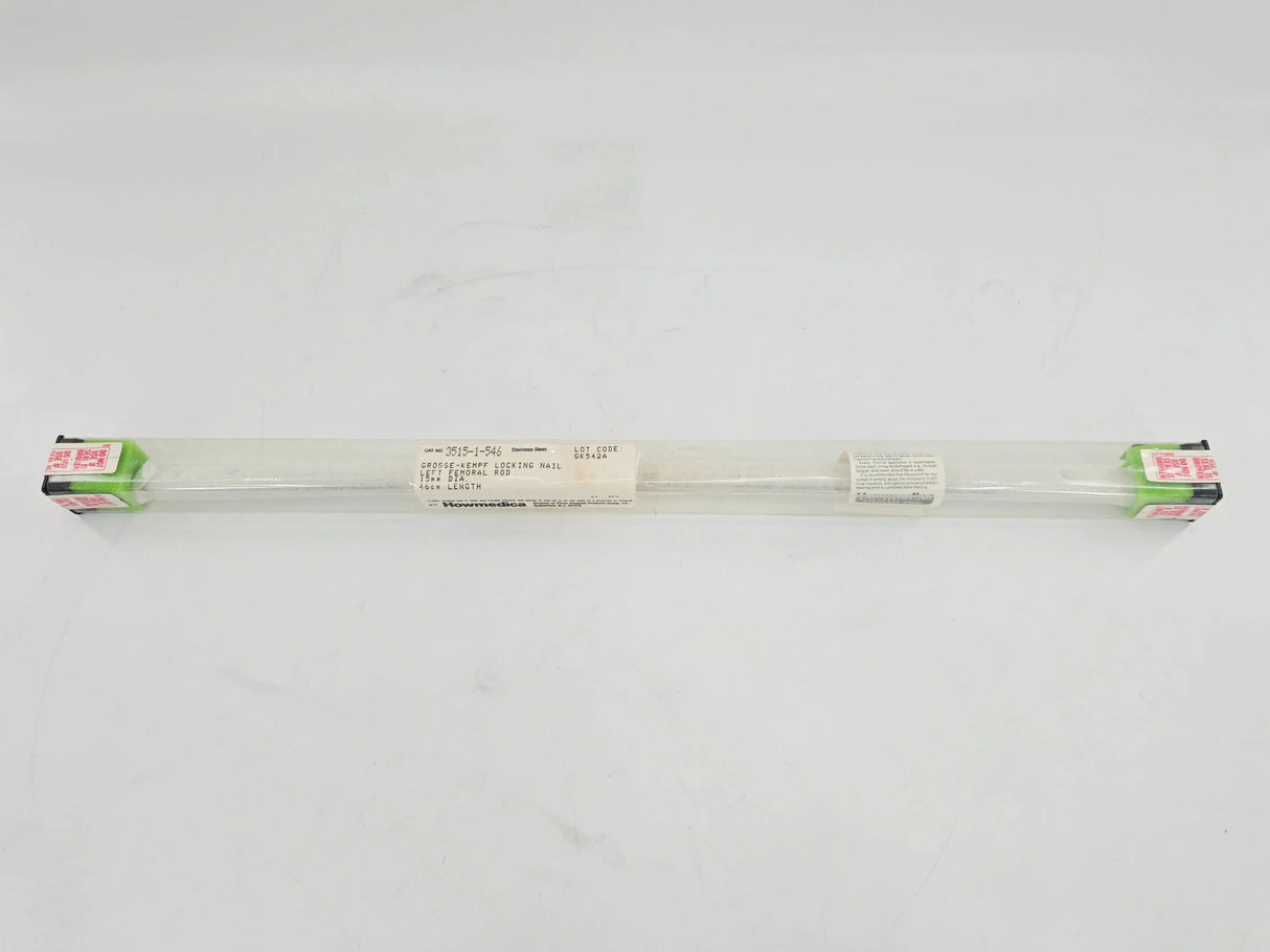 Howmedica 3515-1-546 Grosse & Kempf Left Femoral Locking Nail 15mm x 46cm 1/EA Howmedica