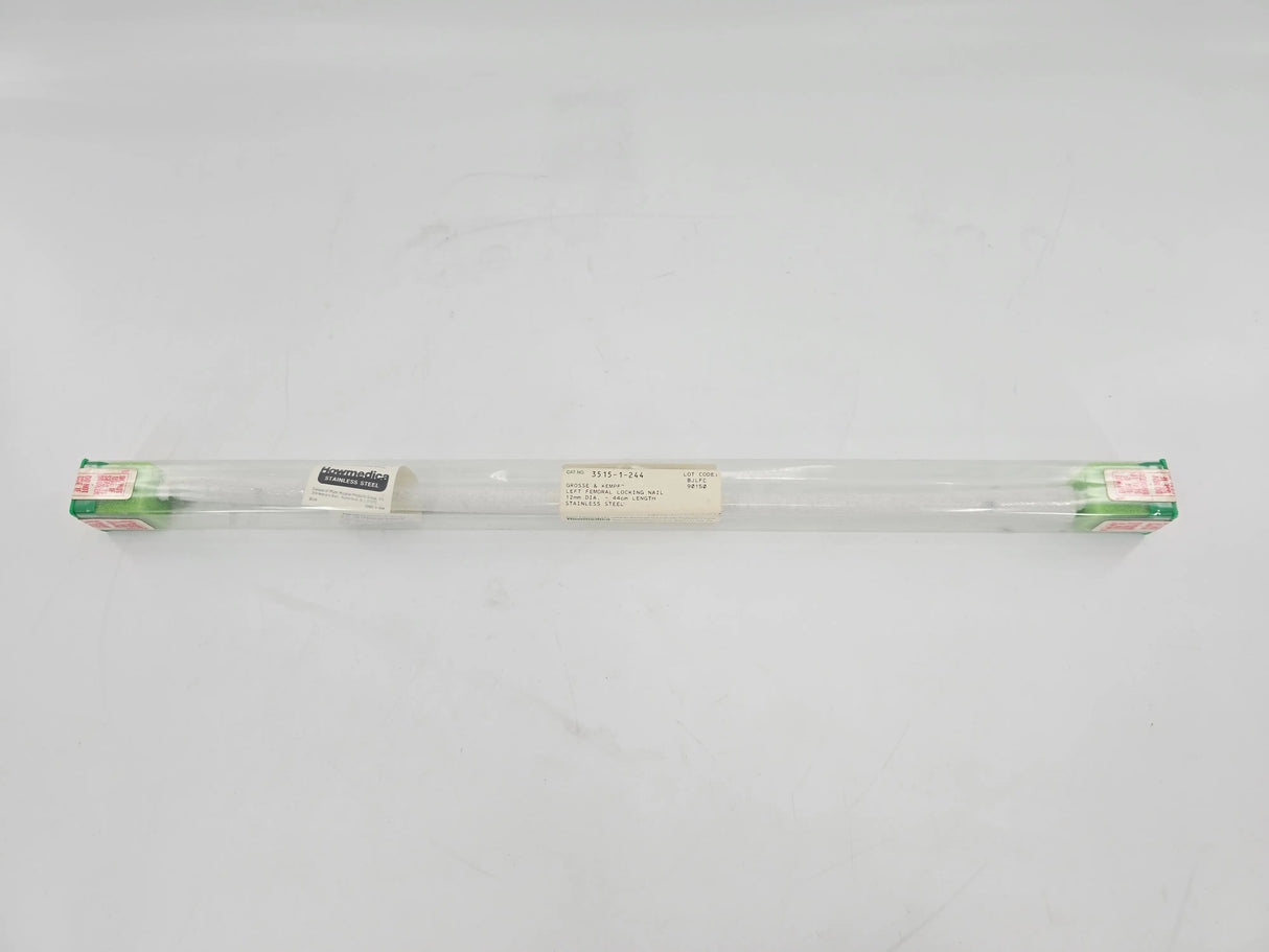 Howmedica 3516-1-244 Grosse & Kempf Right Femoral Locking Nail 12mm x 44cm 1/EA Howmedica