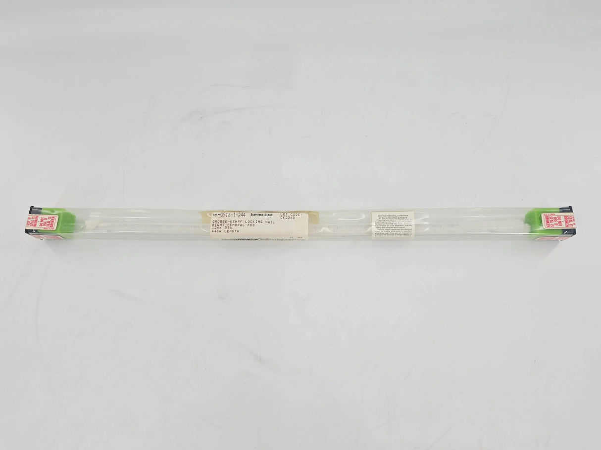 Howmedica 3515-1-244 Grosse & Kempf Left Femoral Locking Nail 12mm x 44cm 1/EA Howmedica