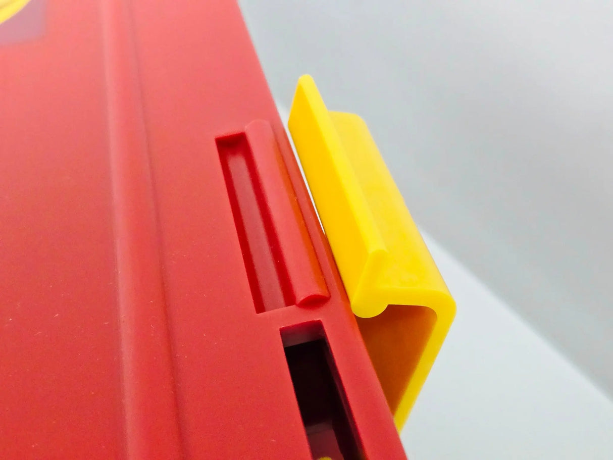 Medline Red Biohazard Instrument Transport Tote 29x18x8 with Lid & Tray Primis Medical