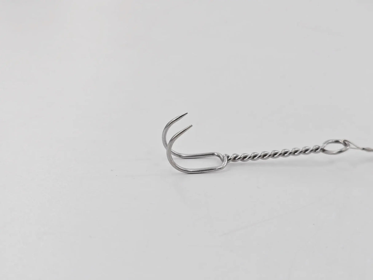 Aesculap FF022R Yasargil Galea Hook 2 Prongs, Sharp, Reusable Lot of 4 Primis Medical