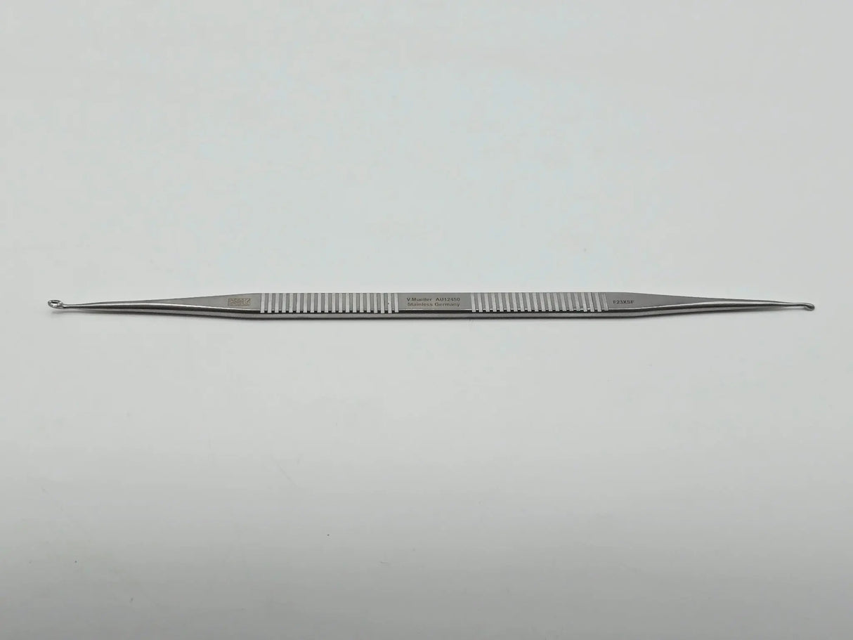 V. Mueller AU12450 ENT House Stapes Curette Double Ended 7-1/8" Primis Medical