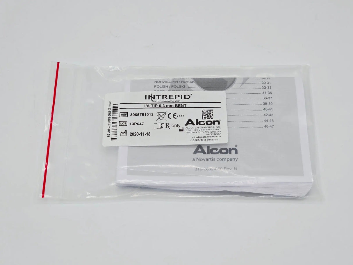 Alcon 8065751013 INTREPID I/A Tip 0.3mm Bent Ophthalmic NEW Primis Medical
