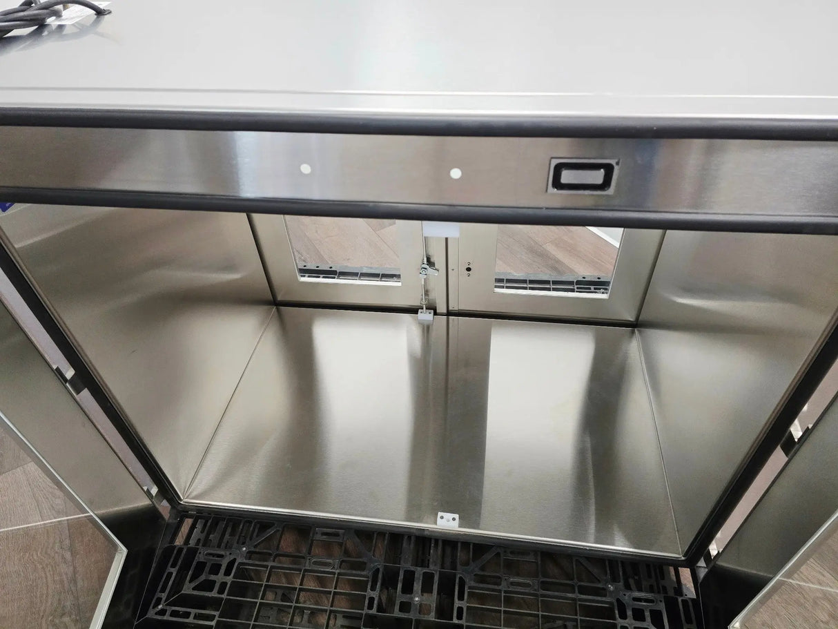 Industrial Stainless Steel Passthrough Cabinet w/Glass Doors Restaurant Wine Bar Primis Medical