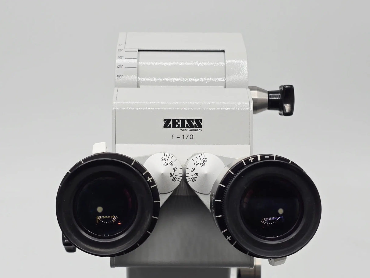Carl Zeiss f=170 Binocular Microscope Head Beam Splitter 10x/22B Primis Medical