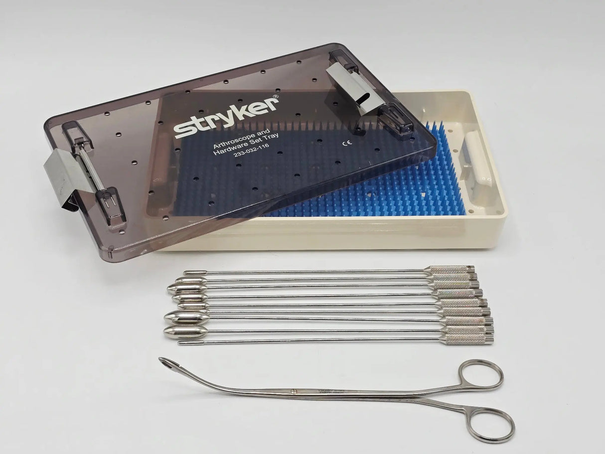V. Mueller SU10710 Common Duct Stone Forceps w/ 9 Biliary Dilators & Tray Primis Medical