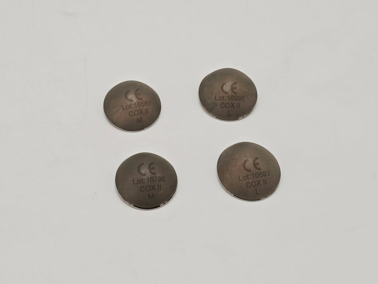 Cox II Ocular Laser Shields M/L Stainless Steel Ophthalmic Lot of 4 Cox II