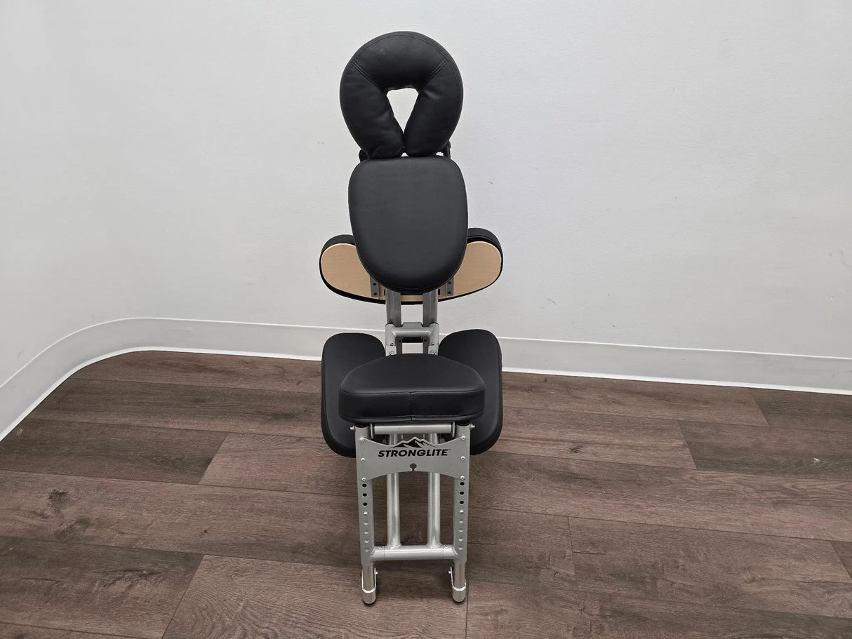 Stronglite Portable Massage Chair Foldable Black w/ Carry Case Primis Medical