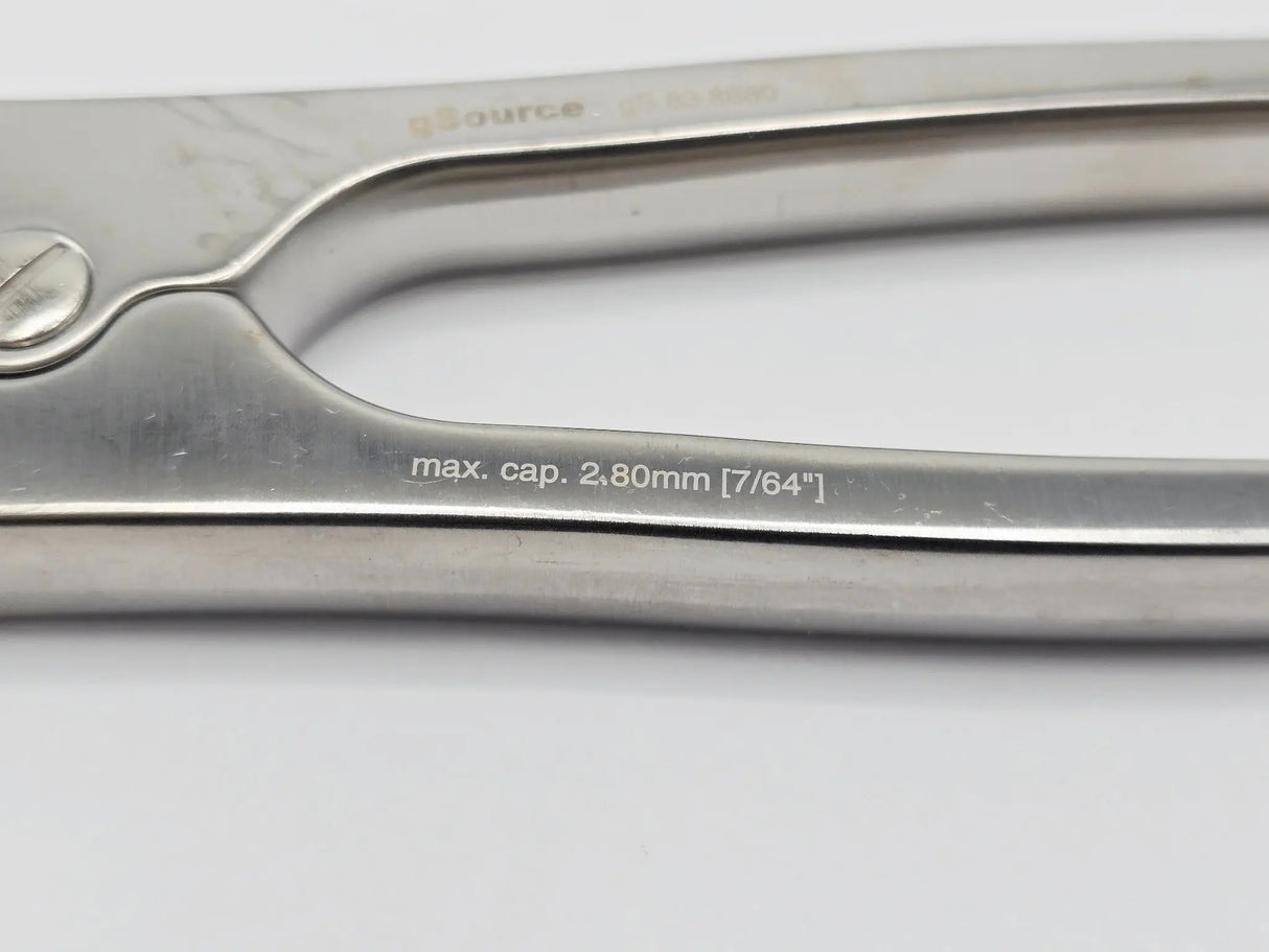 gSource GS83.8880 gPin Cutter DA 9" Angled Side TC 2.8mm Max Primis Medical
