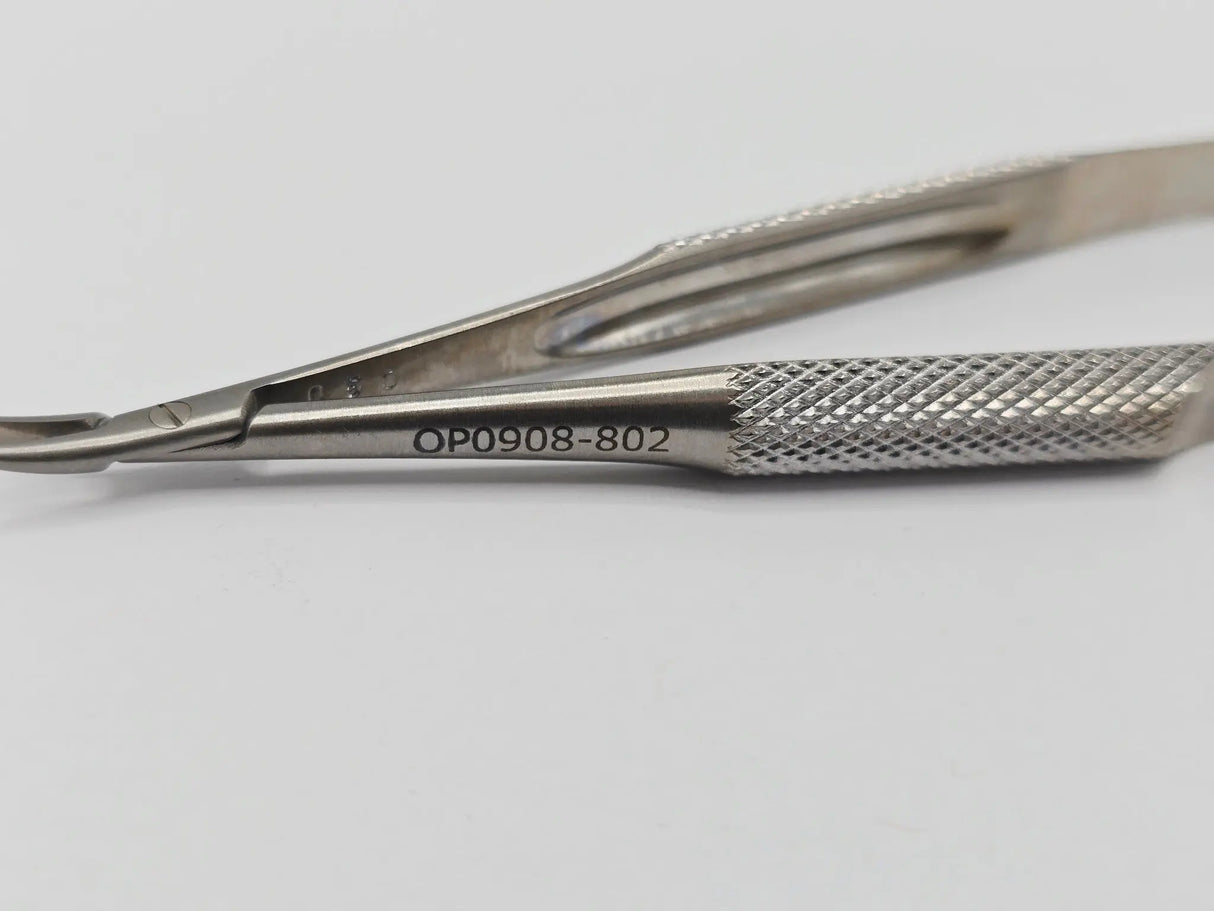 V Mueller OP0908-802 Cohan Mini Needle Holder Fine 8mm Jaws Curved Primis Medical