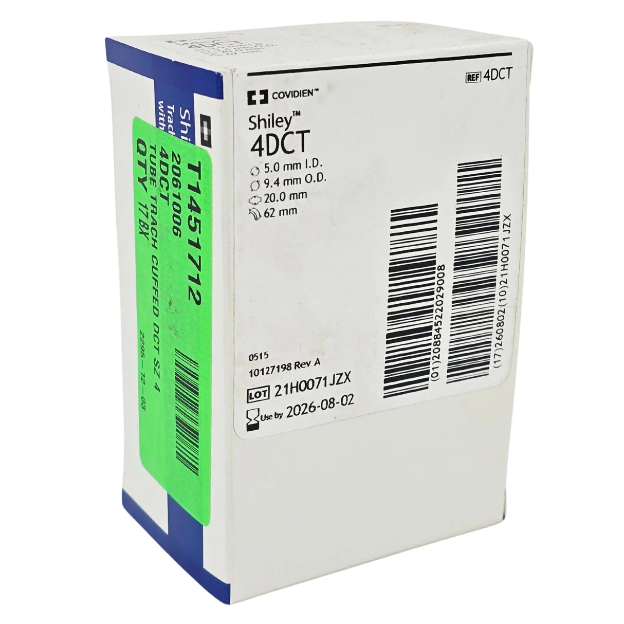 Covidien 4DCT Tracheostomy Tube - Cuffed, Disposable Inner Cannula Primis Medical