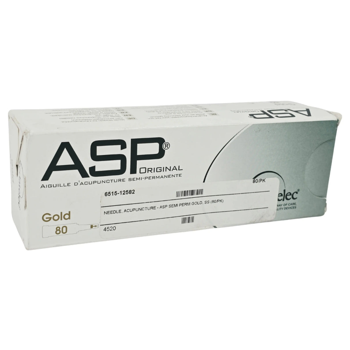 Sedatelec ASPG80 ASP Original Gold Semi-Permanent Ear Acupuncture Needles – Box of 80 New Sedatelec