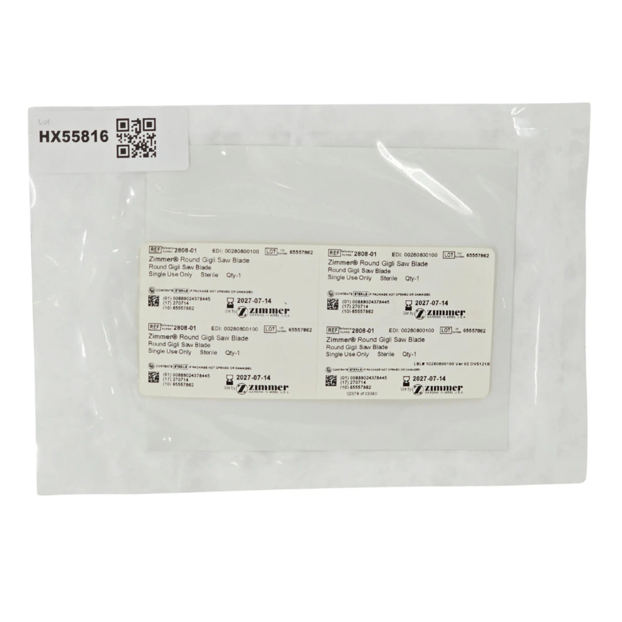 Zimmer Biomet 2808-01 Round Gigli Saw Blade 12" Sterile Single Use – New Zimmer Biomet