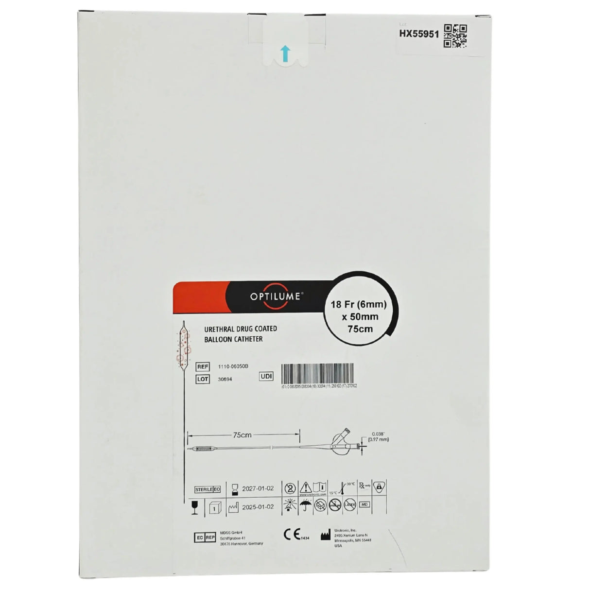 Urotronic 1110 Optilume Urethral Drug Coated Balloon Catheter – New Urotronic