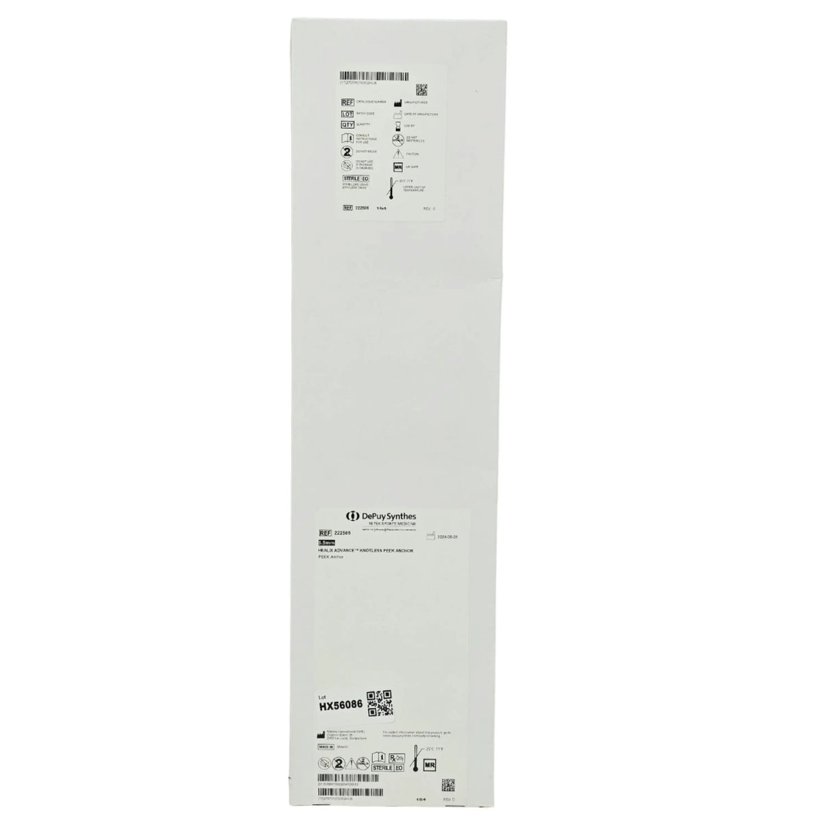 DePuy Synthes Medos 222585 HEALIX ADVANCE Knotless PEEK Anchor 5.5mm 1/EA - New DePuy Synthes