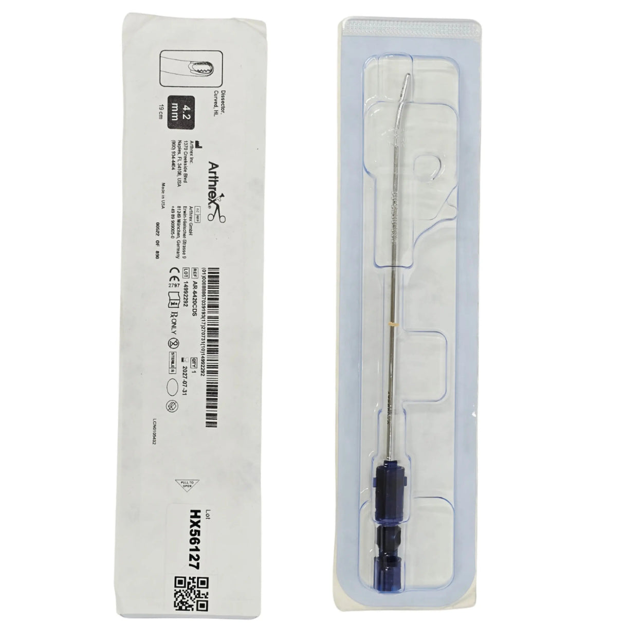 Arthrex AR-6420CDS CoolCut Curved Dissector Shaver Blade 4.2 mm x 19 cm - New Arthrex